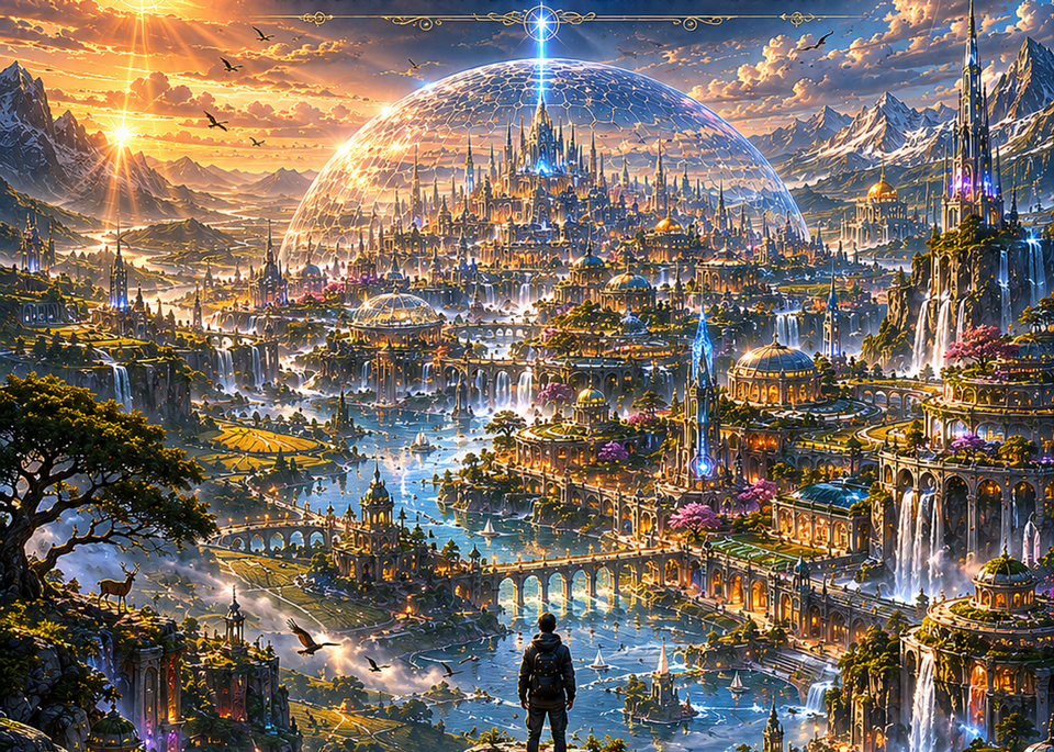 Heavenly Jerusalem visionary dome city