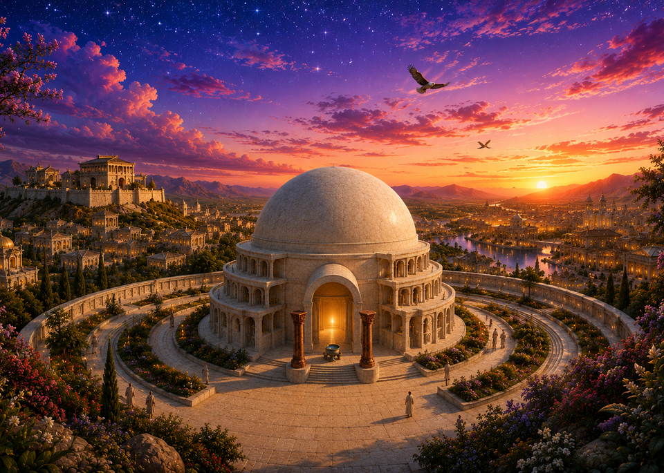 Project Arc vision of Solomon's Temple in landscape