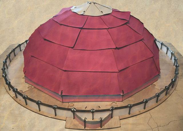 Tabernacle decagon model, God of Pi